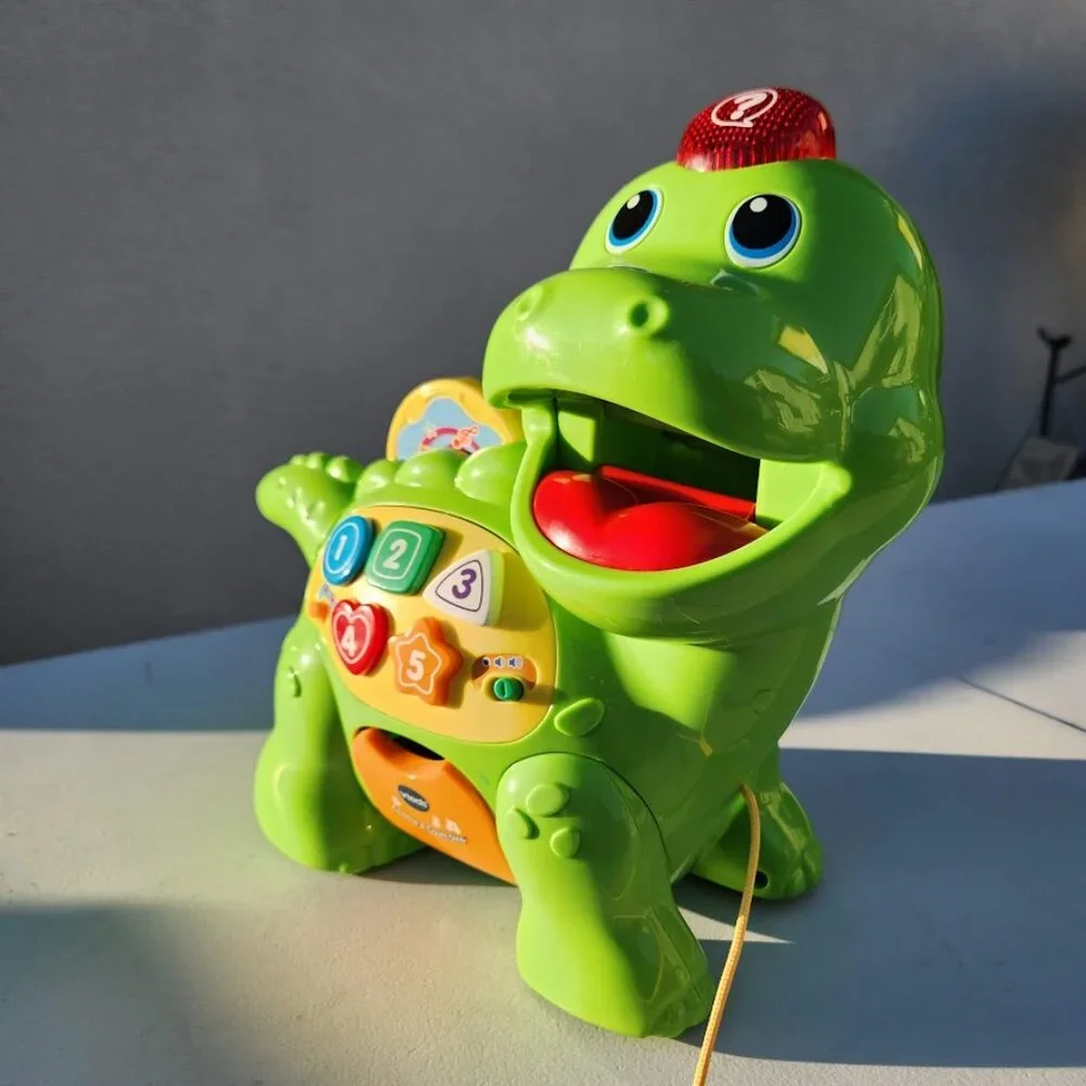 VTech Chomp & Count Dino Dinosaur Baby Toddler Toy Sounds and Music - Works